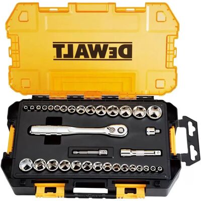 DEWALT 34-teilige Steckschlüssel-Set - Werkzeugkasten DEWALT 34-teilige Steckschlüssel-Set - Werkzeugkasten
