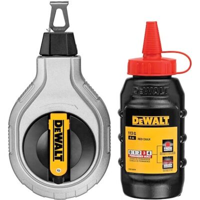 DeWALT DWHT47408-0 linia kredowa - trwała, 30m, czerwona kreda DeWALT DWHT47408-0 linia kredowa - trwała, 30m, czerwona kreda