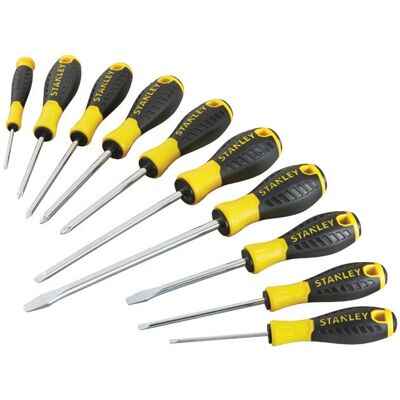 Stanley STHT0-60211 Zestaw Śrubokrętów Podstawowy - 10 Sztuk Stanley STHT0-60211 Zestaw Śrubokrętów Podstawowy - 10 Sztuk