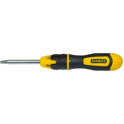 Zestaw Śrubokrętów Stanley z 20 końcówkami i kluczem zębatego - Czarny/Żółty Zestaw Śrubokrętów Stanley z 20 końcówkami i kluczem zębatego - Czarny/Żółty
