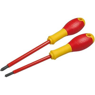 Stanley Borneo Isolierte Schraubenzieher-Set - 2 Stück Stanley Borneo Isolierte Schraubenzieher-Set - 2 Stück