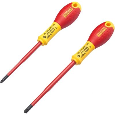 Zestaw Śrubokrętów Izolowanych Stanley Tools FatMax VDE - 2 sztuki Zestaw Śrubokrętów Izolowanych Stanley Tools FatMax VDE - 2 sztuki