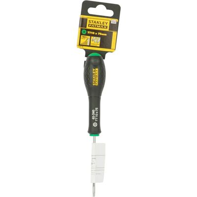 Tournevis Stanley Tools FatMax - TORX inviolable T10 - 75mm - Publicité Tournevis Stanley Tools FatMax - TORX inviolable T10 - 75mm - Publicité