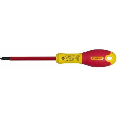 Tournevis Isolé Stanley FatMax VDE - PZ0, 75mm - Tournevis - Publicité Tournevis Isolé Stanley FatMax VDE - PZ0, 75mm - Tournevis - Publicité