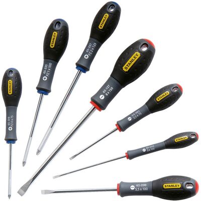 Conjunto de chaves de fenda FatMax Stanley 0-65-425 - Alto torque, durável Conjunto de chaves de fenda FatMax Stanley 0-65-425 - Alto torque, durável