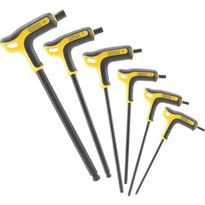 Stanley FMHT0-69049 Zestaw 6 metrycznych kluczy imbusowych - Uchwyt w kształcie T Stanley FMHT0-69049 Zestaw 6 metrycznych kluczy imbusowych - Uchwyt w kształcie T