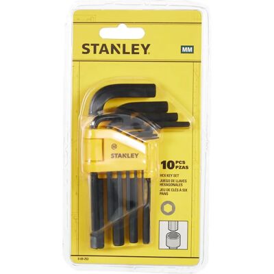Stanley Tools Hexagon Key Set - 10 pcs, 1.5-10mm - Hexagon Key Set Stanley Tools Hexagon Key Set - 10 pcs, 1.5-10mm - Hexagon Key Set