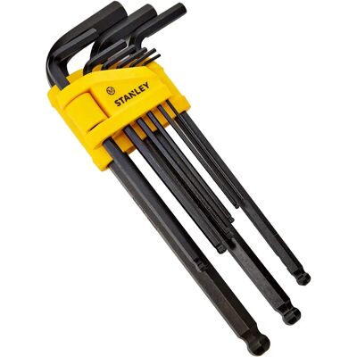 Ensemble d'outils hexagonaux Stanley 0-69-256 - 9 pièces, métrique 1.5-10mm - Publicité Ensemble d'outils hexagonaux Stanley 0-69-256 - 9 pièces, métrique 1.5-10mm - Publicité