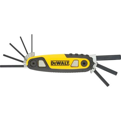 DeWALT DWHT0-70263 Hex Key Set - 1.5mm to 8mm, 3-step Ratchet DeWALT DWHT0-70263 Hex Key Set - 1.5mm to 8mm, 3-step Ratchet