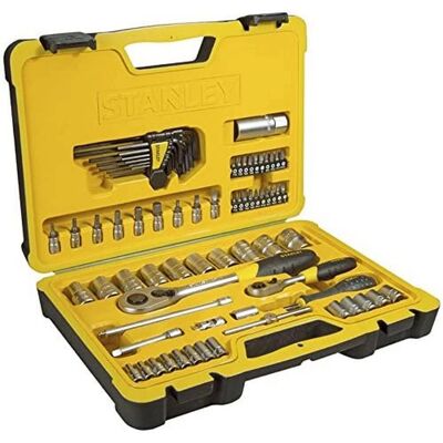 Stanley Schraubenschlüssel-Set - 75 Stück, 1/4''-1/2'' Stanley Schraubenschlüssel-Set - 75 Stück, 1/4''-1/2''