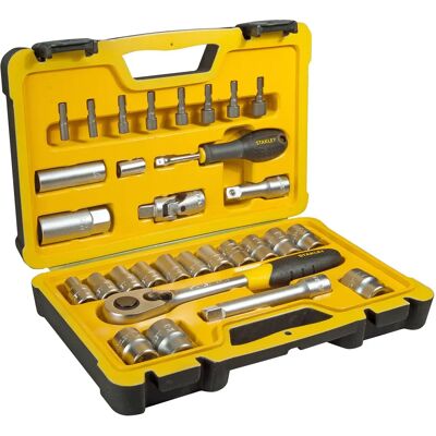 Stanley Modell STHT0-73929 - 30-teiliger Ratschenkasten, 1/2" & 1/4" Stanley Modell STHT0-73929 - 30-teiliger Ratschenkasten, 1/2" & 1/4"