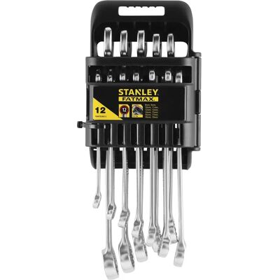 Stanley FMMT82845-0 Zestaw 12 kluczy z grzechotką i nasadkami - Szary Stanley FMMT82845-0 Zestaw 12 kluczy z grzechotką i nasadkami - Szary