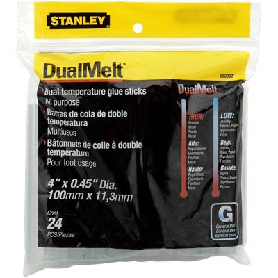 Stanley DualMelt Glue Sticks - 24 Pack Stanley DualMelt Glue Sticks - 24 Pack