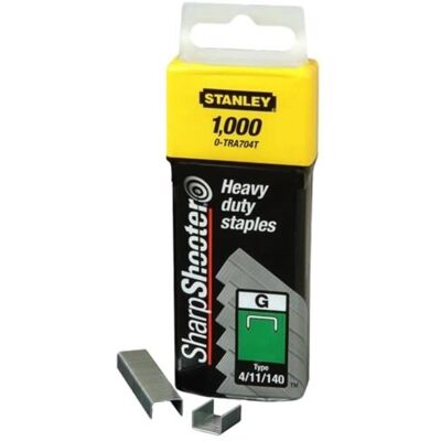 Stanley TRA7 Pregadores de uso pesado - 8mm - Pacote 1000 Stanley TRA7 Pregadores de uso pesado - 8mm - Pacote 1000