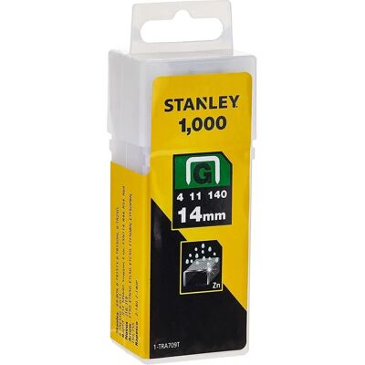Stanley TRA7 Schwerlastklammer - 14mm - Packung 1000 - Klammern Stanley TRA7 Schwerlastklammer - 14mm - Packung 1000 - Klammern
