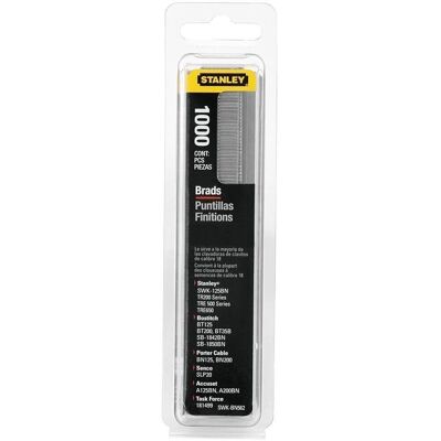 Pregos Stanley 15mm - Pacote de 1000 - Duráveis, Galvanizados Pregos Stanley 15mm - Pacote de 1000 - Duráveis, Galvanizados