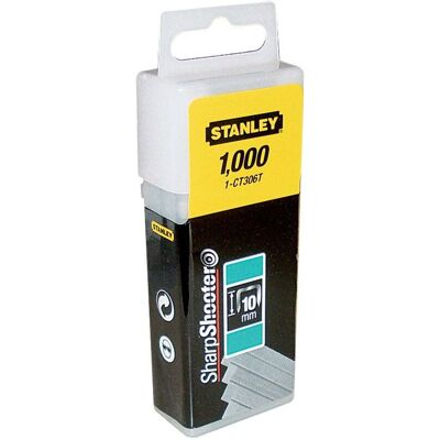 Stanley Gereedschap CT306T Smalle Kroonnagels - 10mm - Nagels Stanley Gereedschap CT306T Smalle Kroonnagels - 10mm - Nagels