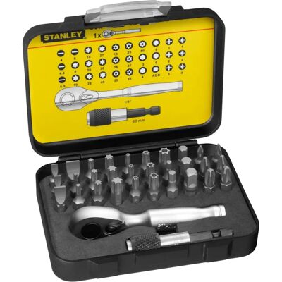 Stanley Model 1-13-904 Zestaw 32 elementów z kluczem i bitami - Zestaw narzędzi Stanley Model 1-13-904 Zestaw 32 elementów z kluczem i bitami - Zestaw narzędzi