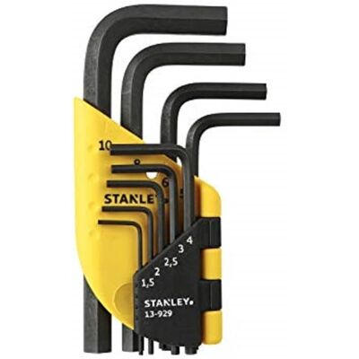 Stanley Pro Serie Kurze Innensechskant-Set - 9 Stück 1,5-10mm Stanley Pro Serie Kurze Innensechskant-Set - 9 Stück 1,5-10mm
