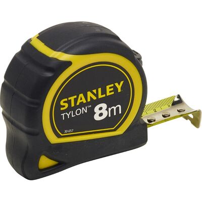 Stanley 8 m Tylon Målebånd - Slidstærk, Ergonomisk Stanley 8 m Tylon Målebånd - Slidstærk, Ergonomisk
