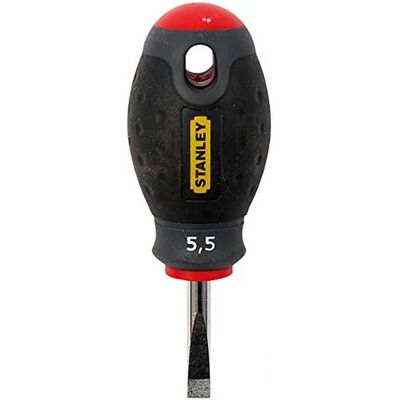 Chave de Fenda Stanley Fat Max - 5,5x30mm Preto/Vermelho - Chave de Fenda Chave de Fenda Stanley Fat Max - 5,5x30mm Preto/Vermelho - Chave de Fenda