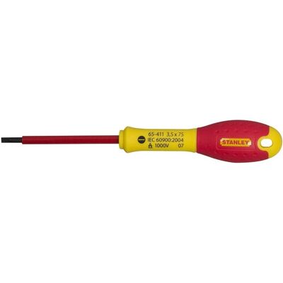 Stanley FATMAX 1-65-411 izolowany płaski śrubokręt - Śrubokręt Stanley FATMAX 1-65-411 izolowany płaski śrubokręt - Śrubokręt