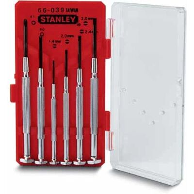 Ensemble de tournevis de précision Stanley 1-66-039 - Kit d'outils - Publicité Ensemble de tournevis de précision Stanley 1-66-039 - Kit d'outils - Publicité