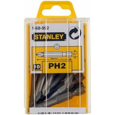 Stanley Power Bit - Phillips 2pt 50mm - 10 kpl Stanley Power Bit - Phillips 2pt 50mm - 10 kpl