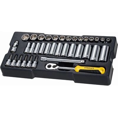 Stanley STMT1-74174 Modular Steckschlüssel Set - Multi-Farbe - 3/8-Zoll - Werkzeugset Stanley STMT1-74174 Modular Steckschlüssel Set - Multi-Farbe - 3/8-Zoll - Werkzeugset