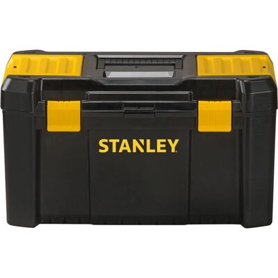 Cutie de scule esențială Stanley de 19 inchi - Polipropilen durabil, Negru/Galben Cutie de scule esențială Stanley de 19 inchi - Polipropilen durabil, Negru/Galben