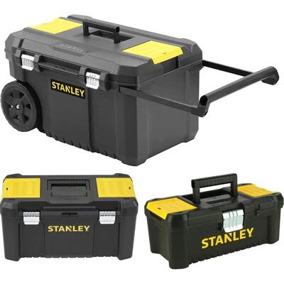 Zestaw przechowywania narzędzi Stanley - Wózek 50L + kufry Zestaw przechowywania narzędzi Stanley - Wózek 50L + kufry