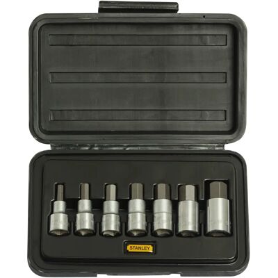 Stanley 1/2" Sechskant-Steckschlüssel-Set - 7-tlg - DIY Stanley 1/2" Sechskant-Steckschlüssel-Set - 7-tlg - DIY