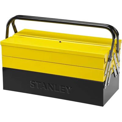 Stanley 1-94-738 Metaal Gereedschapskist - 5 Vakken - Groot Volume - 45x20.8x20.8 cm Stanley 1-94-738 Metaal Gereedschapskist - 5 Vakken - Groot Volume - 45x20.8x20.8 cm