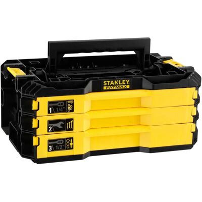 Stanley Pro-Stack Modul - Werkzeugset 3 Schubladen 126 Stück Stanley Pro-Stack Modul - Werkzeugset 3 Schubladen 126 Stück