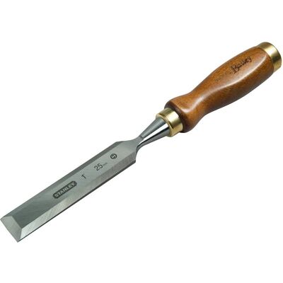 Stanley Holzbeitel - 15 mm - Holzgriff - Hochwertige Stahlklinge - Schutz der Klinge - Holzarbeit-Werkzeug Stanley Holzbeitel - 15 mm - Holzgriff - Hochwertige Stahlklinge - Schutz der Klinge - Holzarbeit-Werkzeug