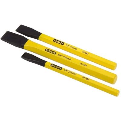 Stanley Cold Chisel Kit - Chrom-Vanadium-Stahl - 3-teilig Stanley Cold Chisel Kit - Chrom-Vanadium-Stahl - 3-teilig