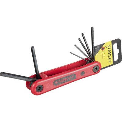 Stanley 4-69-261 Sechskant-Schlüsselset - Klappbar 7 Stück - 1,5-6mm Stanley 4-69-261 Sechskant-Schlüsselset - Klappbar 7 Stück - 1,5-6mm