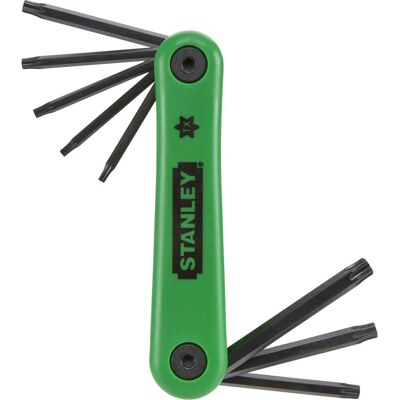 Stanley 4-69-263 Torx-Schlüsselsatz - Hochfestes Stahl, farbcodiert, T9-T40 Stanley 4-69-263 Torx-Schlüsselsatz - Hochfestes Stahl, farbcodiert, T9-T40
