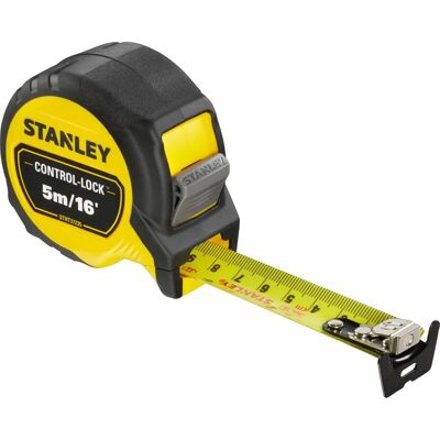 Stanley Model: STHT37235-5 Control-Lock Tape - 5m/16ft Stanley Model: STHT37235-5 Control-Lock Tape - 5m/16ft