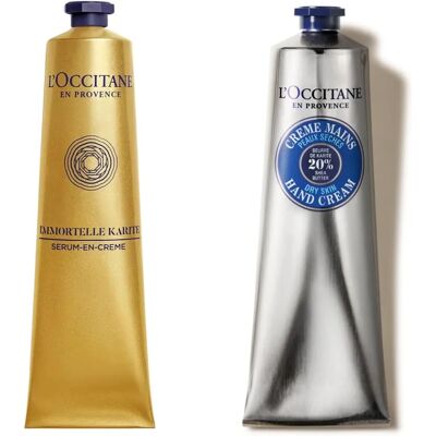Ensemble de Crèmes pour les Mains L'Occitane - Avec Beurre de Karité et Immortelle - Publicité Ensemble de Crèmes pour les Mains L'Occitane - Avec Beurre de Karité et Immortelle - Publicité