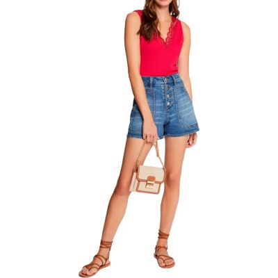Morgan 241-DADILA Różowa Wąska Koszulka - Tank Top Morgan 241-DADILA Różowa Wąska Koszulka - Tank Top