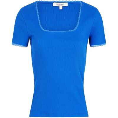Morgan DLUBI Niebieska Królewska T-shirt - Top Morgan DLUBI Niebieska Królewska T-shirt - Top