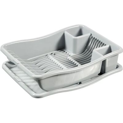 Curver 228565 Escurridor de platos - Para 12 platos, Plástico, Gris Curver 228565 Escurridor de platos - Para 12 platos, Plástico, Gris