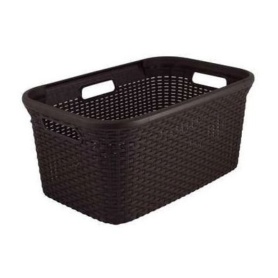 Curver 45L Wäschekorb - Offenes Flechtmuster im Rattan-Stil Curver 45L Wäschekorb - Offenes Flechtmuster im Rattan-Stil