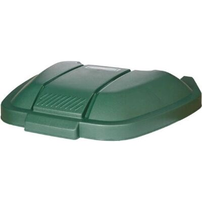 Rubbermaid A860xL560xF520mm beige 100L tapa verde Rubbermaid A860xL560xF520mm beige 100L tapa verde