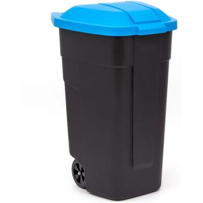 Curver 110L sininen roskakori pyörillä ja kannella Curver 110L sininen roskakori pyörillä ja kannella