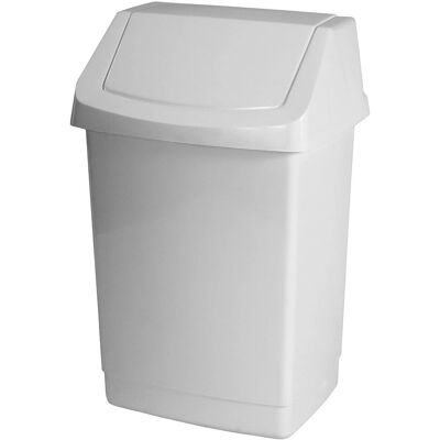 Curver Wit 9L Kantelbare Afvalbak - Prullenbak Curver Wit 9L Kantelbare Afvalbak - Prullenbak