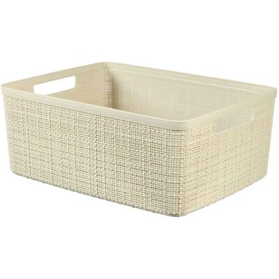 Curver 12L Storage Basket - Eco-Friendly, Modern Design Curver 12L Storage Basket - Eco-Friendly, Modern Design