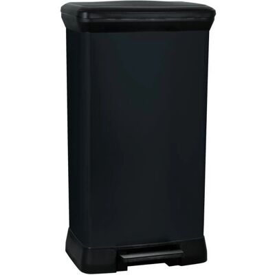 Poubelle Curver Deco 50L - Noir - Publicité Poubelle Curver Deco 50L - Noir - Publicité
