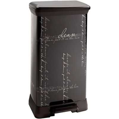 Curver - 210974 Calligrafie Pedálový odpadkový koš - Black - Trash Can Curver - 210974 Calligrafie Pedálový odpadkový koš - Black - Trash Can